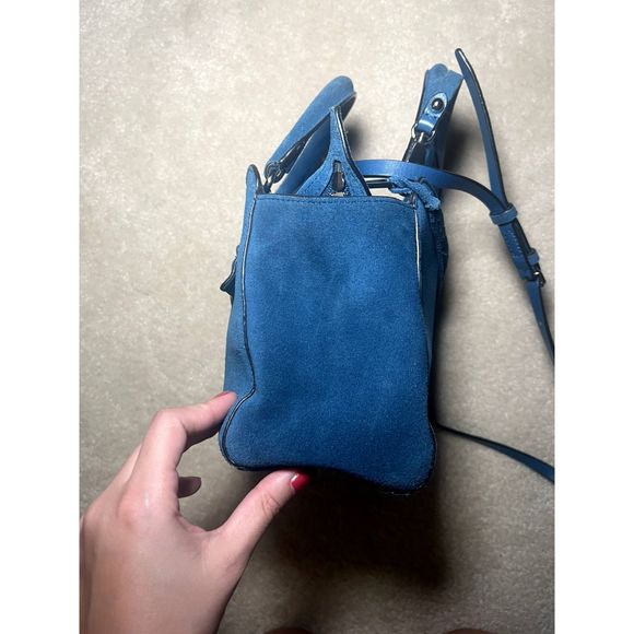 NWT Rebecca Minkoff Avery Mini Tote | Lake Blue - Picture 5 of 11